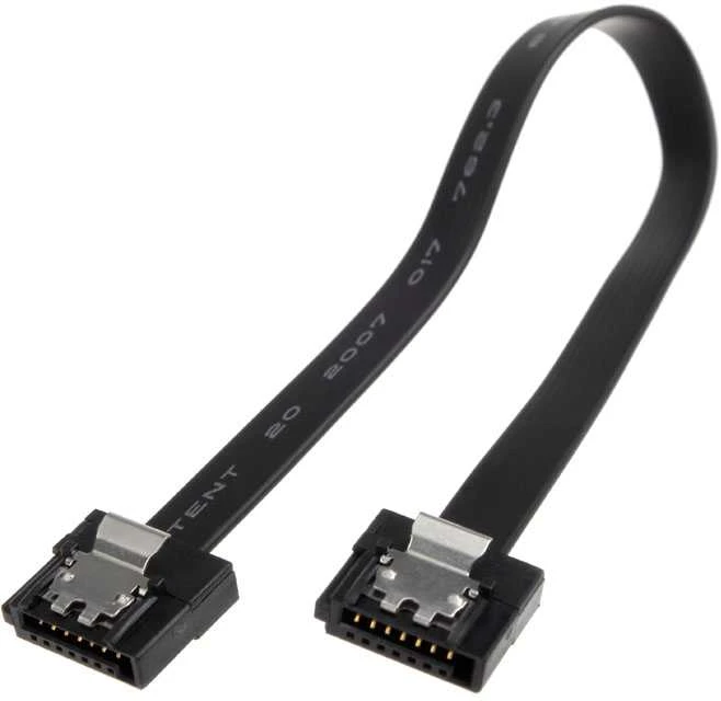 Akasa Proslim SATA 3 laidas 15cm tiesus – juodas