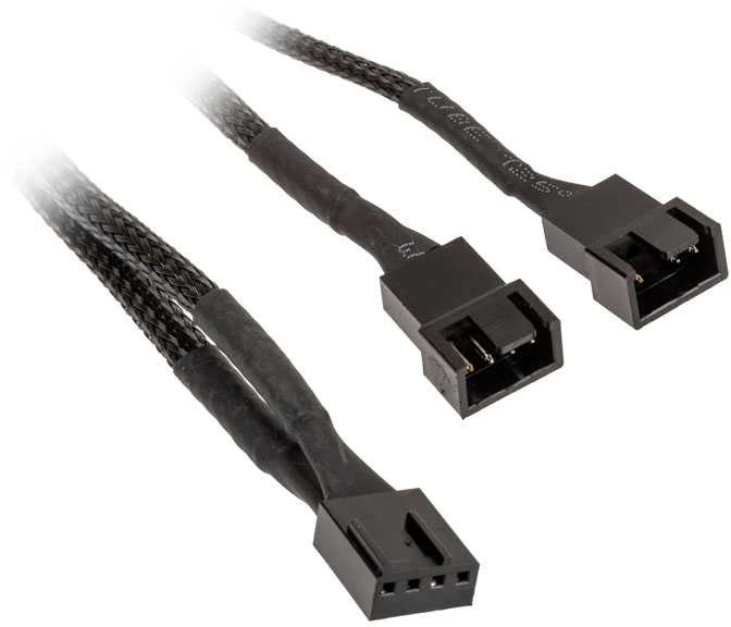 Akasa PWM Fan Splitter, 4 Pack – juodas