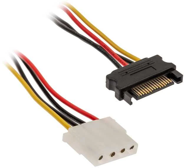 „Akasa SATA“ į „Molex“ adapterio kabelis – 2 vnt.