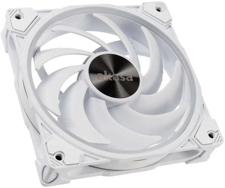 Akasa SOHO AR Addressable-RGB korpuso ventiliatorius, baltos spalvos – 120mm