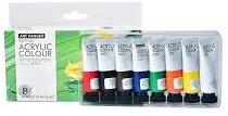 Akriliniai dažai Art Rangers 8 spalvų, 22 ml, pagrindinės spalvos