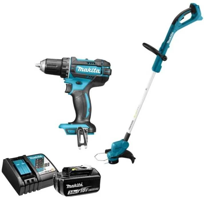 Makita Akumuliatorinių įrankių komplektas DLX2489 Akumuliatorinis gręžtuvas ir žoliapjovė/trimeris