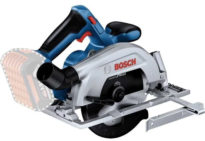 Akumuliatorinis diskinis pjūklas Bosch GKS 18V-57-2, be akumuliatoriaus ir kroviklio, 18V, 5.000 min.-1