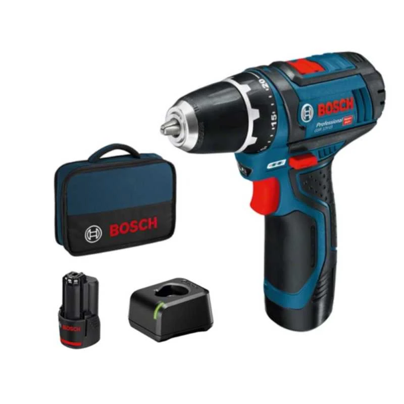 Bosch Akumuliatorinis suktuvas GSR 12V-15 2x2.0Ah Akumuliatorinis Suktuvas