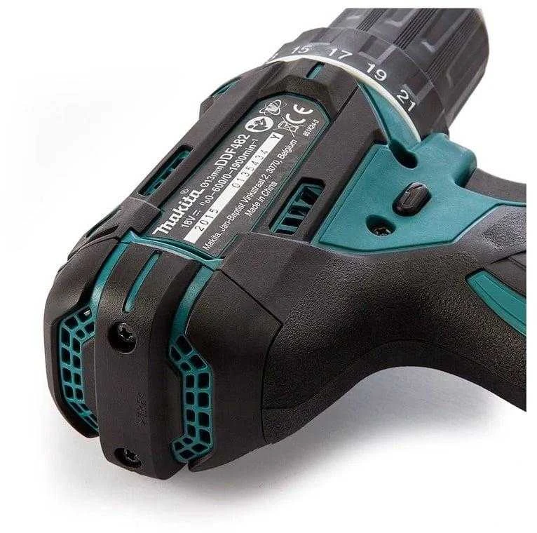 Makita DDF482RTJ Akumuliatorinis gręžtuvas, 18 V, 2x 5,0 Ah Li-ion, 62/36 Nm, 1,7kg, LED, MAKPACK