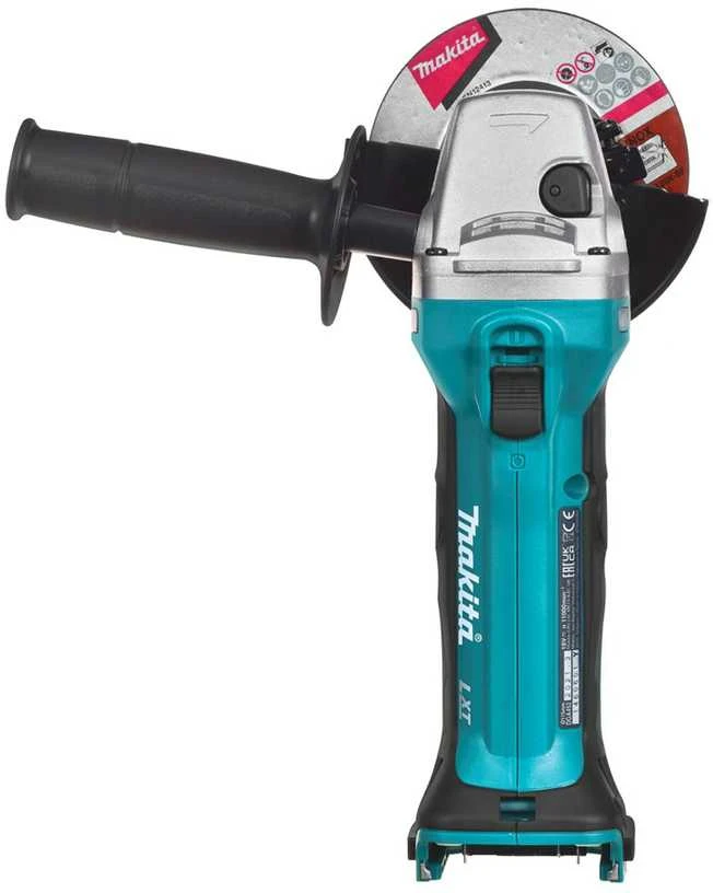 Makita akumuliatorinis kampinis šlifuoklis DGA452Z, 18V, 115 mm, be akumuliatoriaus ir kroviklio