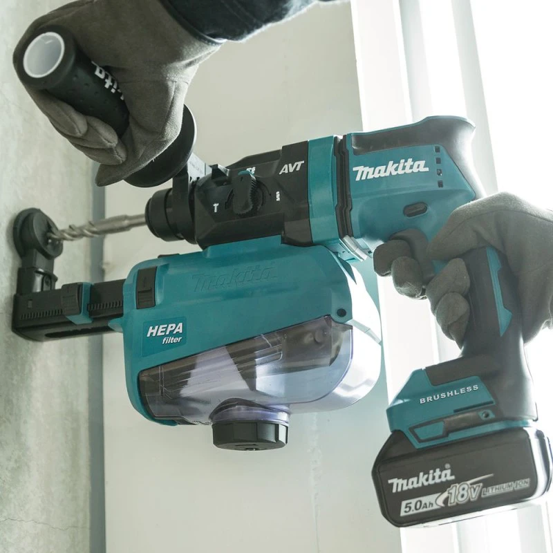 Makita DHR182Z Akumuliatorinis perforatorius, 18 V,SDS-PLUS, 1,7J, LED,Be akumuliatorių ir kroviklio!