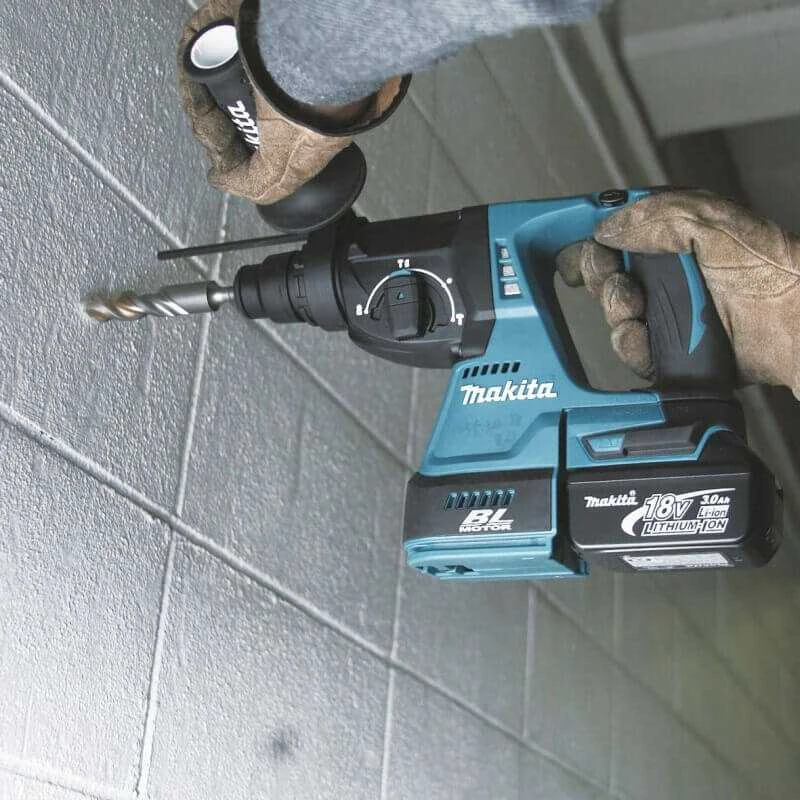 Makita DHR242Z Akumuliatorinis perforatorius, 18 V, SDS-PLUS, 2,0J LED, Be akumuliatorių ir kroviklio!