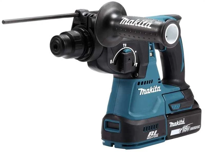 Makita DHR242Z Akumuliatorinis perforatorius, 18 V, SDS-PLUS, 2,0J LED, Be akumuliatorių ir kroviklio!