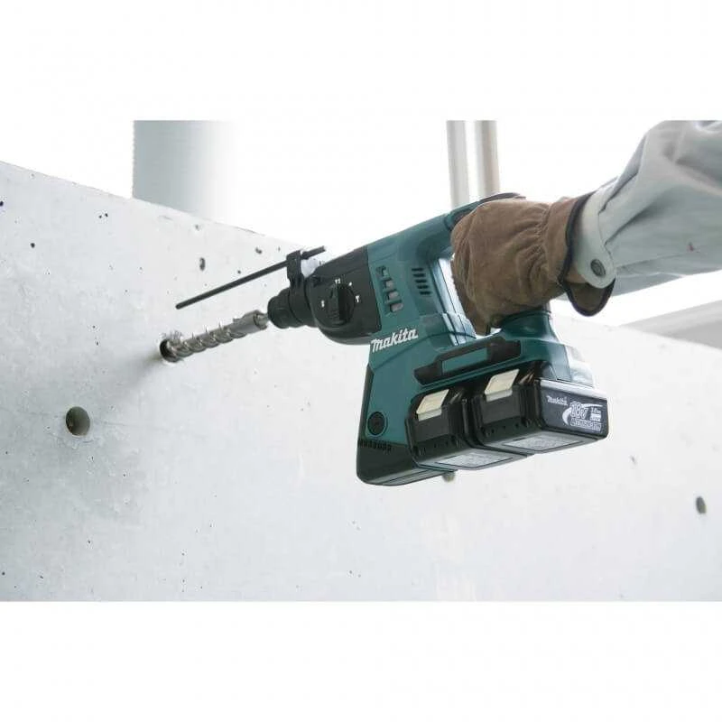 Makita DHR263Z Akumuliatorinis perforatorius, 2X18 V, SDS-PLUS, 2,5J LED, Be akumuliatorių ir kroviklio!