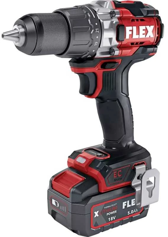 Akumuliatorinis suktuvas-gręžtuvas FLEX DD 2G 18,0 EC HD 2x5Ah Turbo