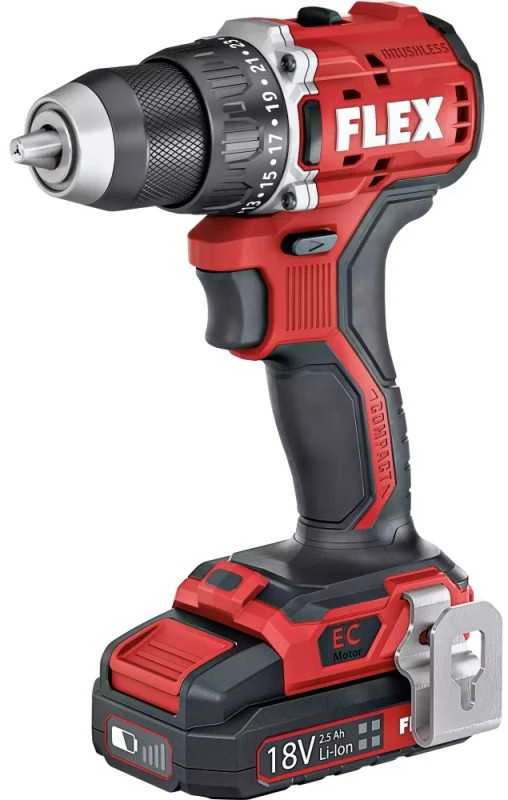 Akumuliatorinis suktuvas-gręžtuvas FLEX DD 2G 18,0V LD 2x2,5Ah