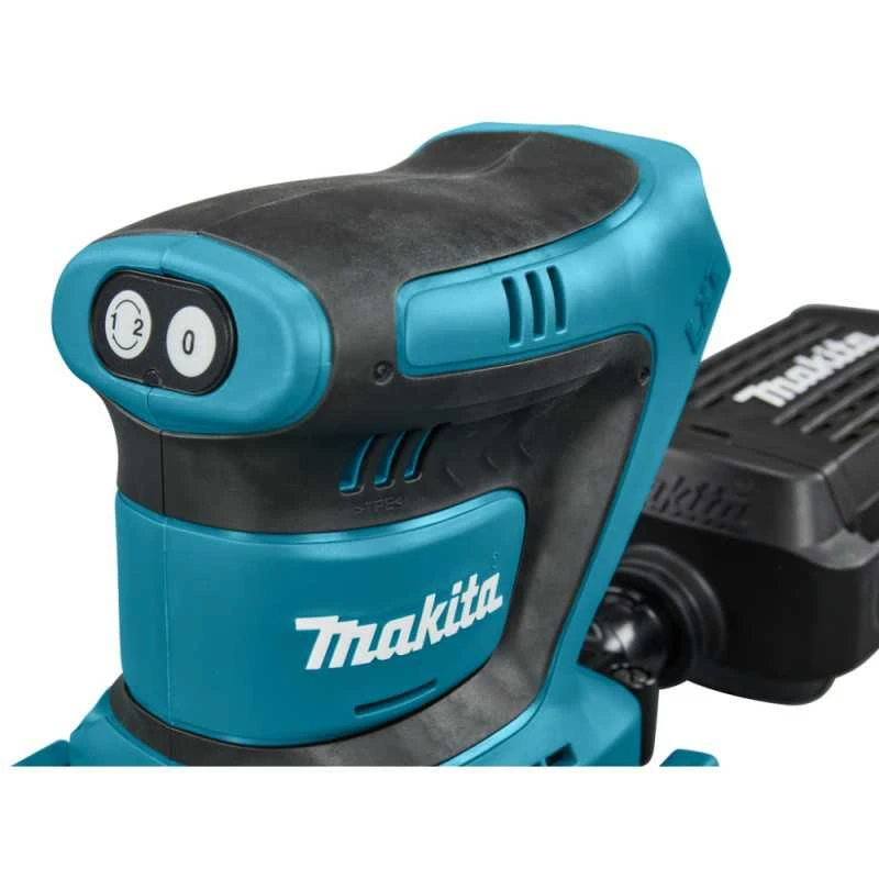 MAKITA akumuliatorinis ekscentrinis šlifuoklis DBO480Z 18V 93x185mm be akumuliatoriaus ir kroviklio
