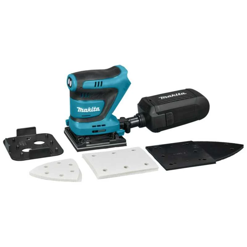 MAKITA akumuliatorinis ekscentrinis šlifuoklis DBO480Z 18V 93x185mm be akumuliatoriaus ir kroviklio