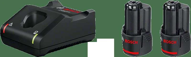 Bosch Akumuliatorius + kroviklis GBA 12V 2x2.0Ah + GAL 12V-40 rinkinys