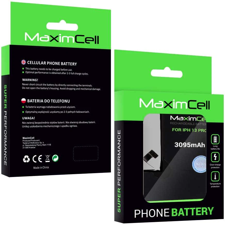 Akumuliatorius Maximcell skirtas Iphone 13 Pro 3095mAh Li-poly