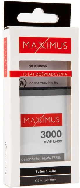 AKUMULIATORIUS MAXXIMUS HUAWEI E5785 3000mAh MODEMUI HB824666RBC