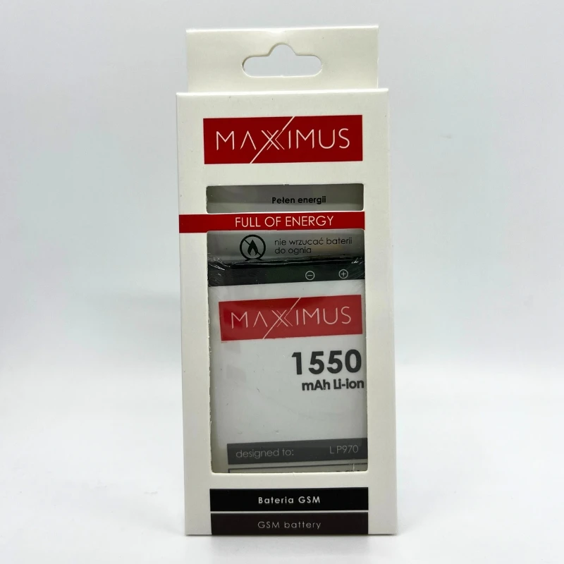 AKUMULIATORIUS MAXXIMUS LG P970 1700mAh BL-44JN