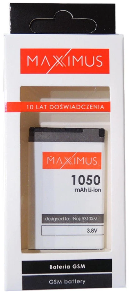 Akumuliatorius MAXXIMUS NOK 5310XM 1050 LIONX3/7230