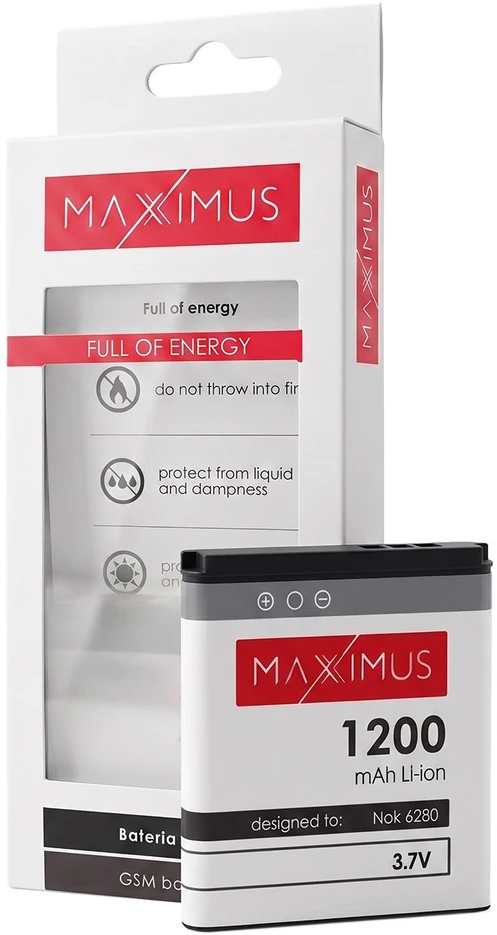 AKUMULIATORIUS MAXXIMUS NOKIA 6280 1200 mAh BP-6M