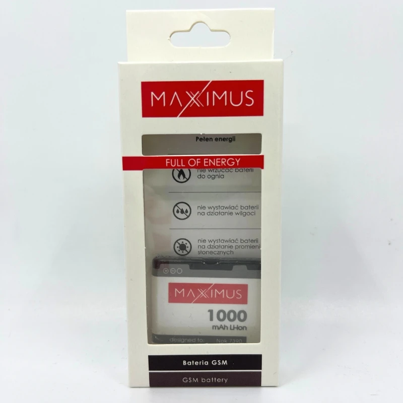 AKUMULIATORIUS MAXXIMUS NOKIA 7390 1000mAh BP-5M