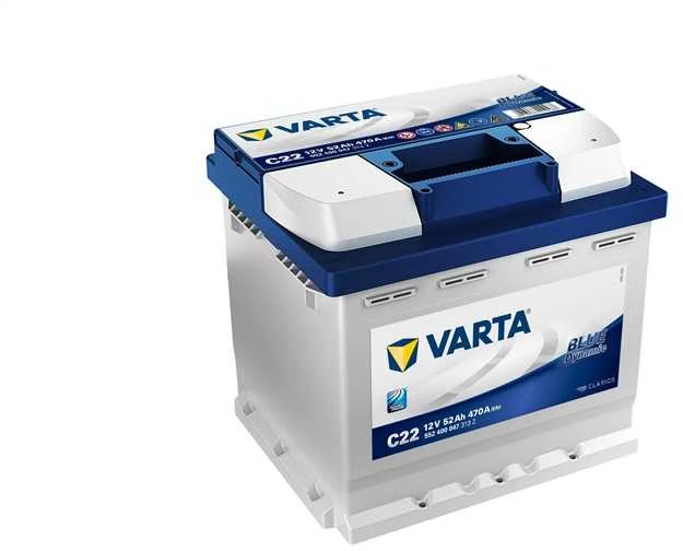VARTA C22 52Ah 470A (EN) 12V akumuliatorius