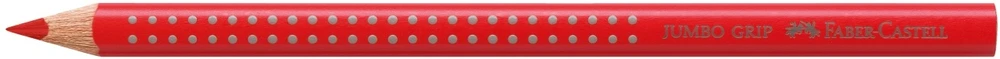 Akvarelinis pieštukas Faber-Castell Grip Jumbo, 1vnt, raudonas