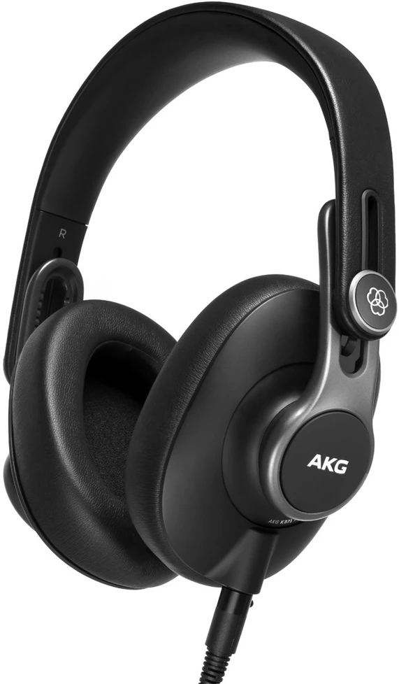 Akyga AKG K371 Ausinės be mikrofono ir ausinės su mikrofonu Vielinis Su lankeliu Scena / studija Juoda, Metalinis