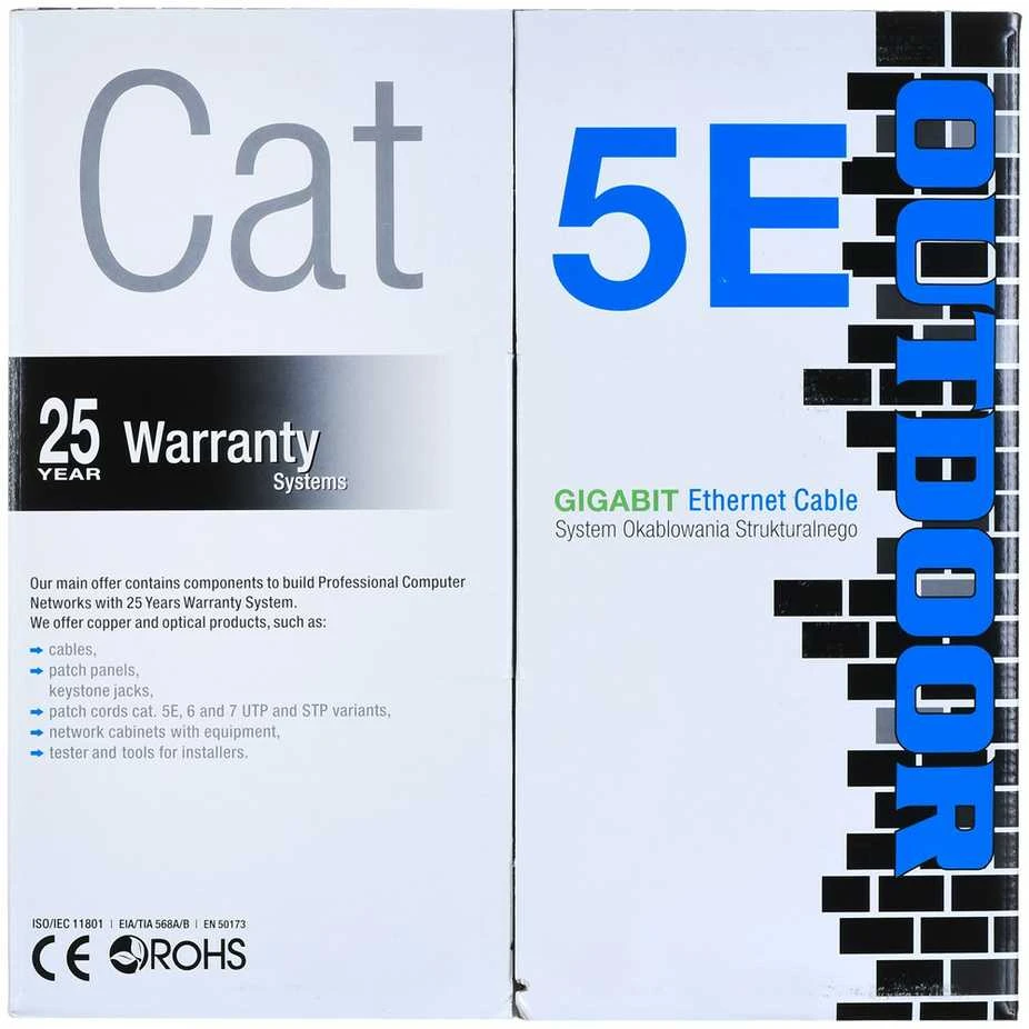 Alantec Tinklo Kabelis - A-LAN Cat5e, Juodas 305 m