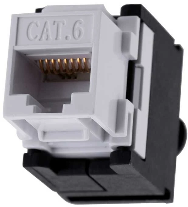 Q Lantec Keystone Modulis - Alantec MKB-U6-1 RJ-45 250MHz Juodas