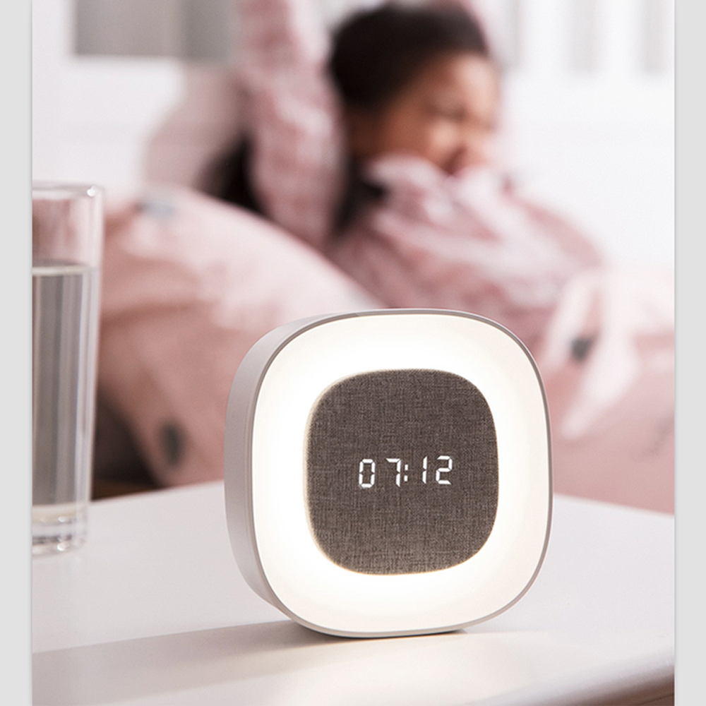Žadintuvas su Night Light LED PURE FNL-03 BJORN baltos spalvos square Forever Light