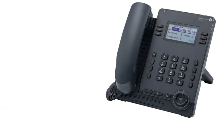 „Alcatel-Lucent Enterprise ALE-20h“ IP telefonas su pilku LCD ekranu