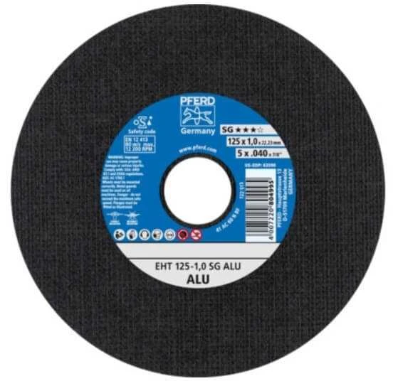 Aliuminio pjovimo diskas PFERD EHT Ø125x1,0mm EHT A60 N SG-ALU