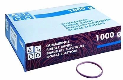 Alko Kanceliarinės gumelės, LFL130x1,5×1,5mm, skersmuo 80mm/85mm, 1kg