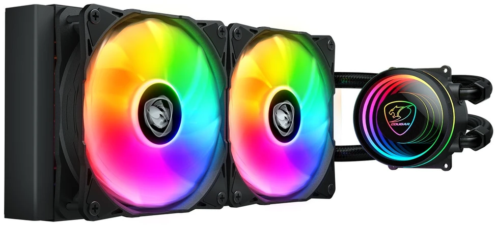 COUGAR Poseidon Elite ARGB 240 AiO Liquid Cooler, Juodas
