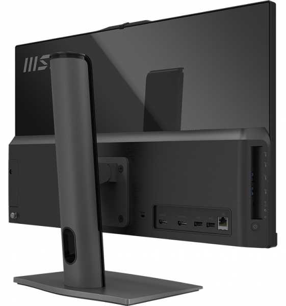 Stacionarus kompiuteris „Viskas viename“ MSI Modern AM242TP 1M-2021XEU Core 5 / 16 GB / 512 GB SSD / 23.8 FHD / Jutiklinis / NoOS / juodas · reguliuojamas stovas