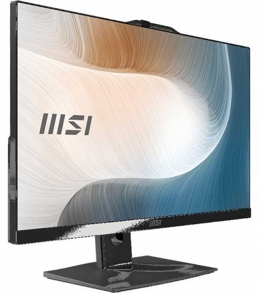 Stacionarus kompiuteris „Viskas viename“ MSI Modern AM242TP 1M-2021XEU Core 5 / 16 GB / 512 GB SSD / 23.8 FHD / Jutiklinis / NoOS / juodas · reguliuojamas stovas