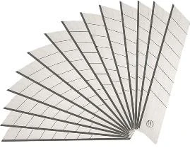 ALLBE TAPETINIŲ PEILIŲ GELEŽTĖS 18×0,33mm, 10vnt. LAUŽOMOS