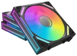Alpenföhn WingBoost 4 PWM Fan, RGB – 3-Pack, 120mm, juodas