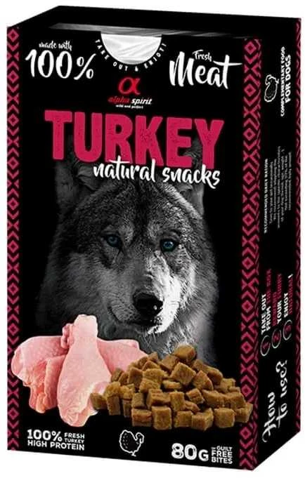 ALPHA SPIRIT NATURAL DOG skanėstai šunims su kalakutiena 80g (6)