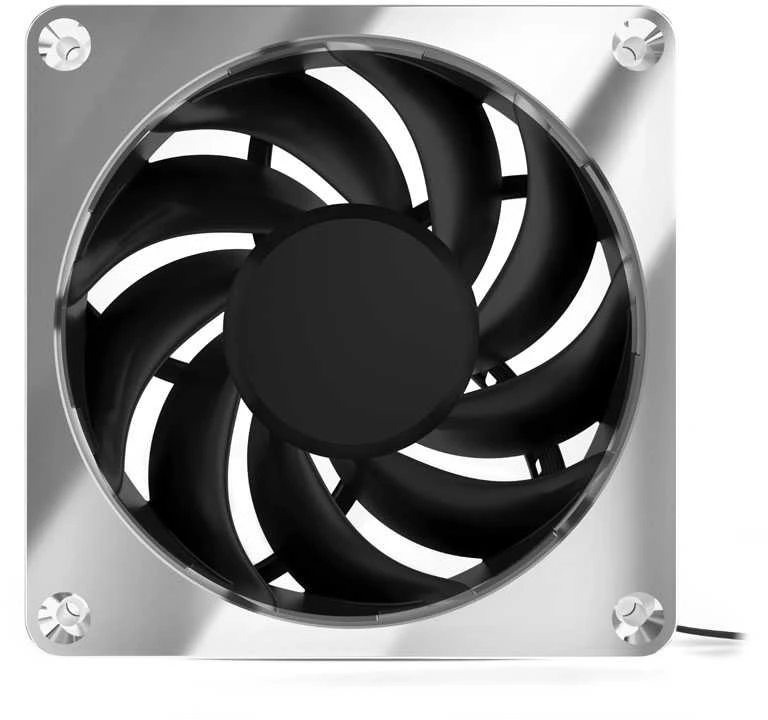 Alphacool Apex Stealth Metall Power korpuso ventiliatorius 120 mm, 3.000 U/min – chrome