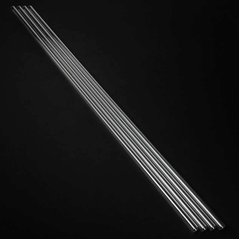 Alphacool Ice Tube 13/10mm kieto vamzdelio PETG – skaidrus, 80cm (4 vnt.)