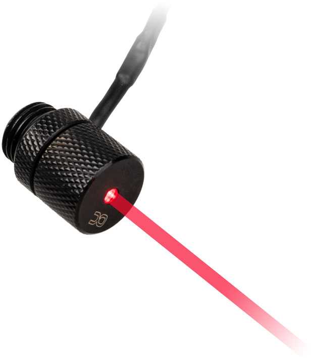 „Alphacool“ lazerinio jungiklio jungtis su G1/4 colio vidiniu sriegiu, 4 kontaktų „Molex“ jungtimi, juoda