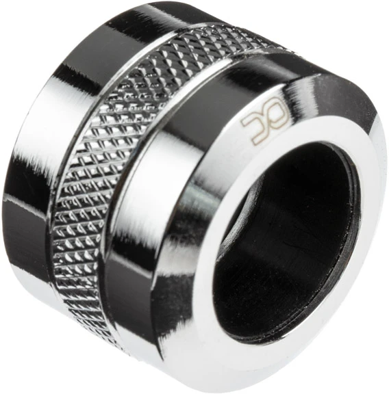„Alphacool Eiszapfen Pro“ jungtis, 16 mm kietas vamzdelis, G1/4, 6 vnt. pakuotėje, chromuotas