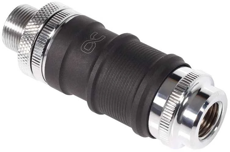 „Alphacool ES“ greito atjungimo jungtis, BLH1A komplektas, vidinė-vidinė, su pertvarine jungtimi