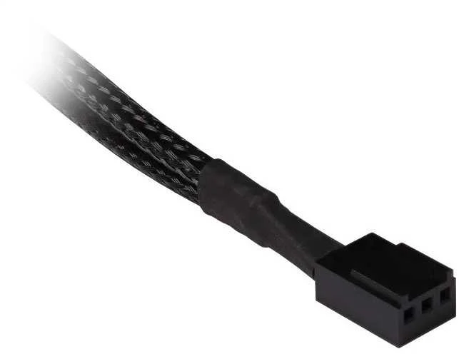 „Alphacool“ prailginimo laidas, jungiantis 3 kontaktų ventiliatorių su 3 kontaktų jungtimi, 15 cm