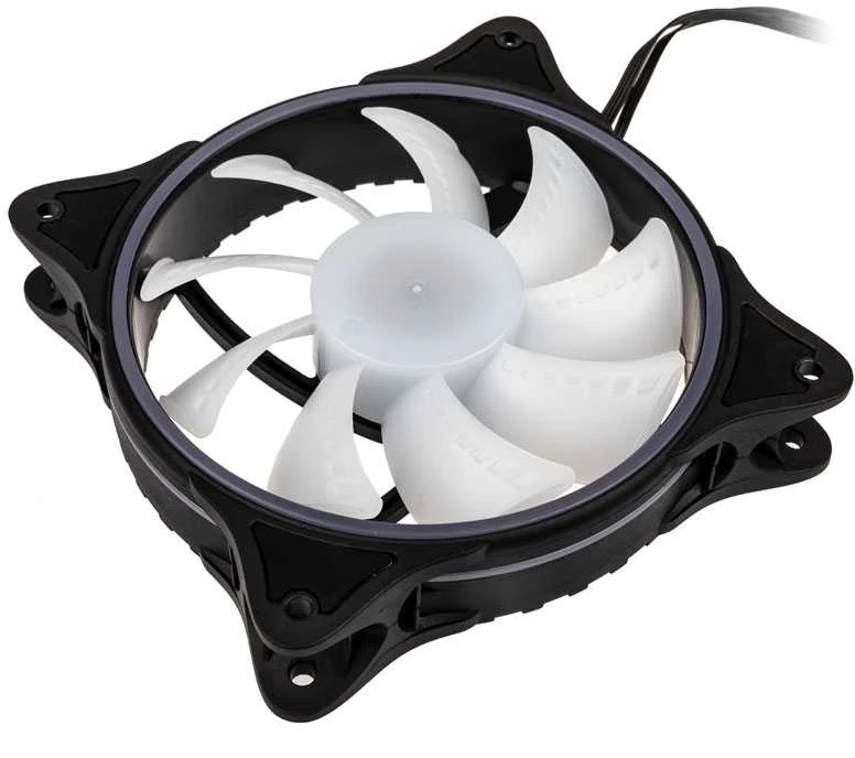 Alphacool Rise Aurora PWM-korpuso ventiliatorius – 120mm, juodos spalvos