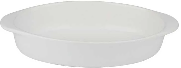 Alpina - Ceramic Oven-Resistant Baking Dish, Oval, 27x17x5.3 cm (Baltas)