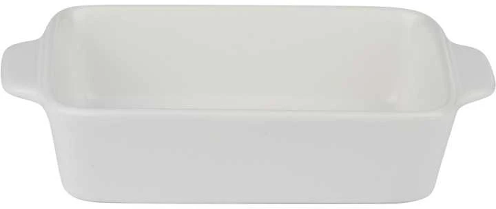 Alpina - Keraminis stačiakampis orkaitėje kepimo indas 21,8x13,2x5 cm (baltas)