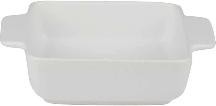 Alpina - Keraminis kvadratinis orkaitėje kepamas indas 21x15.8x5.8 cm (baltas)